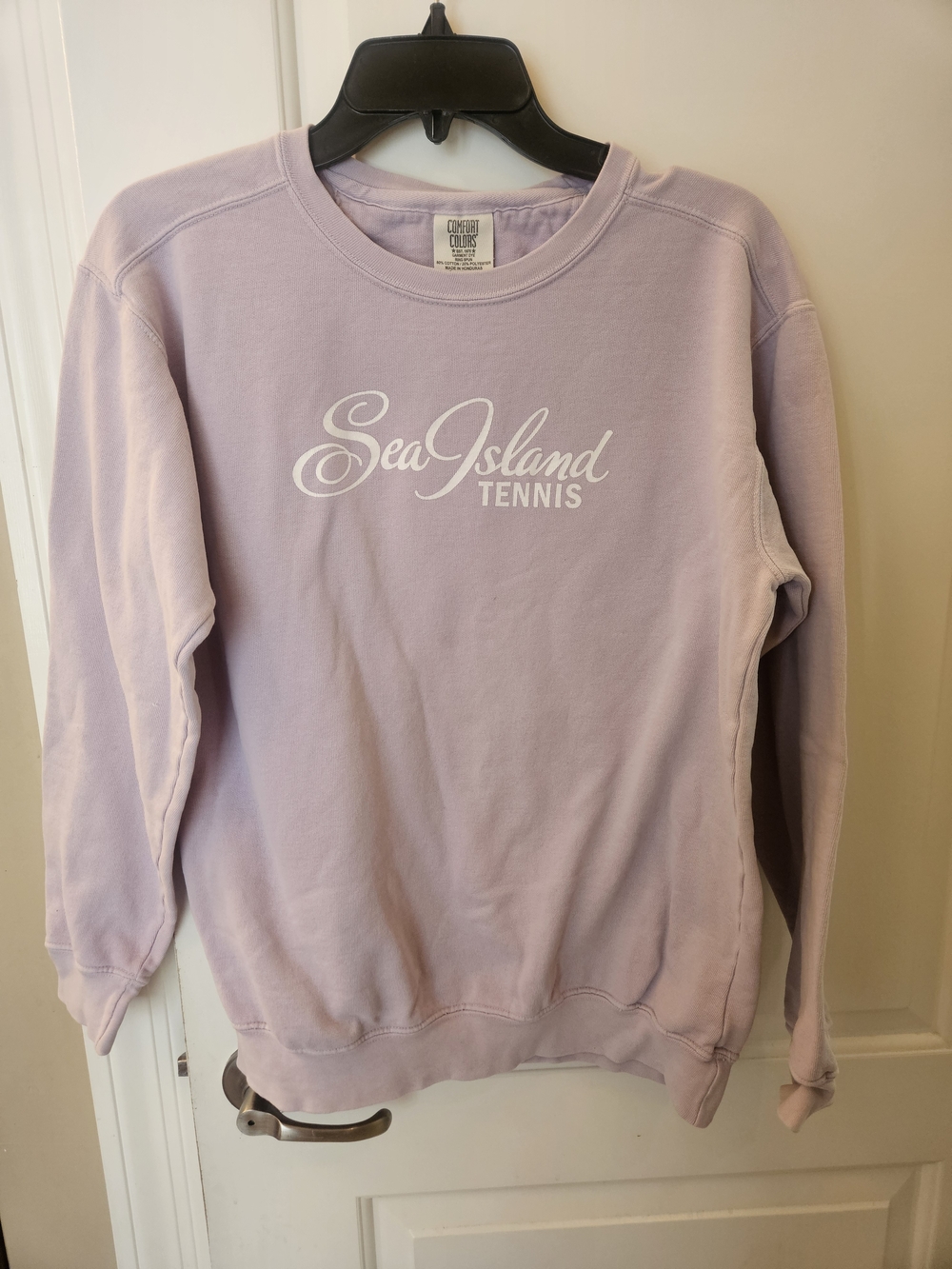 Comfort Colors Lavender "Sea Island Tennis" Crewneck Sweatshirt